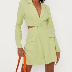 Miss guided twist front cutout blazer dress